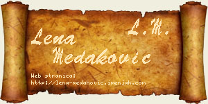 Lena Medaković vizit kartica